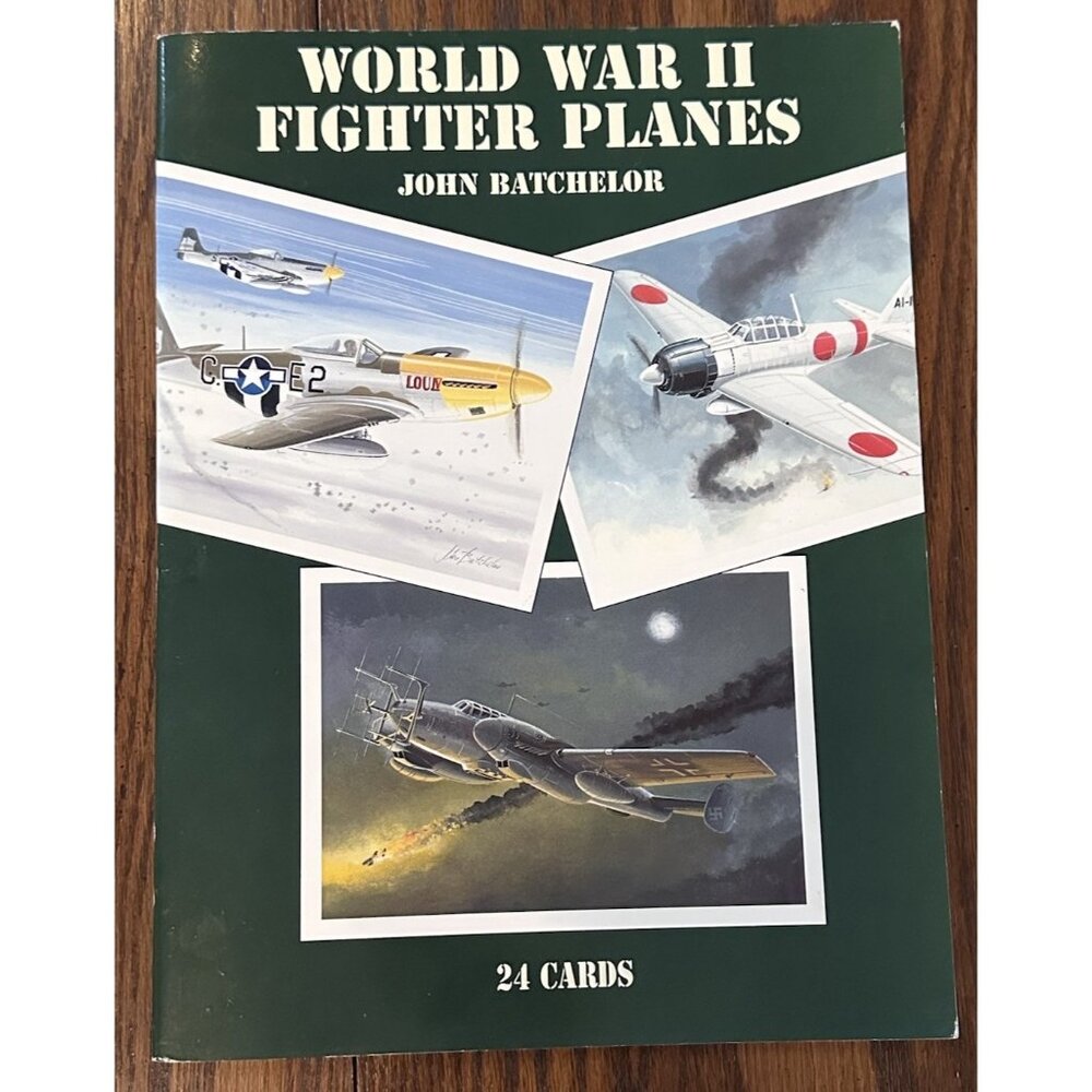 World War II Fighter Planes - 24 Art Cards (Card Books) John Batchelor